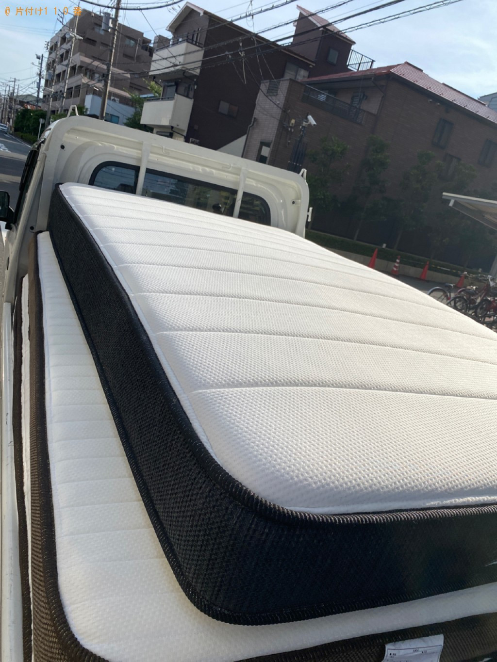 【船橋市本郷町】マットレス付きセミダブルベッドの回収・処分ご依頼